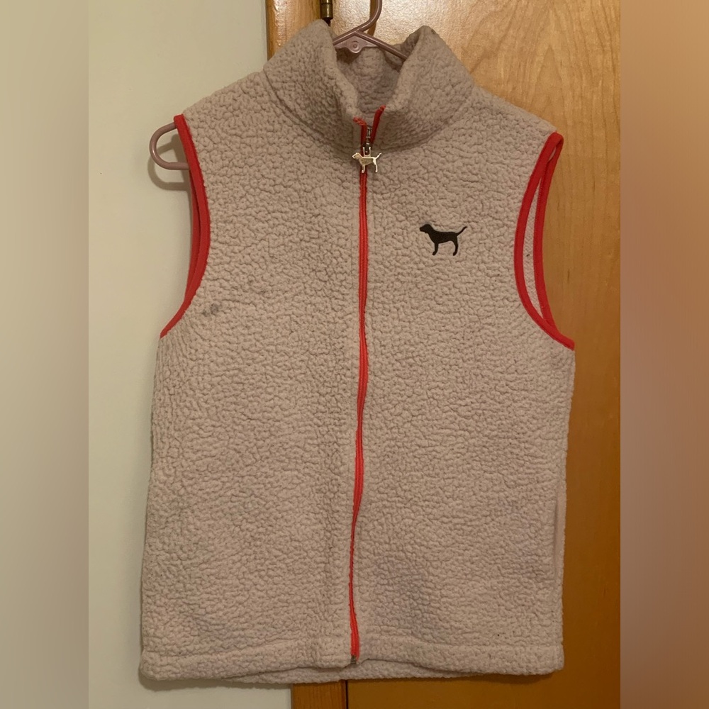 VS PINK Sleeveless Sherpa Vest